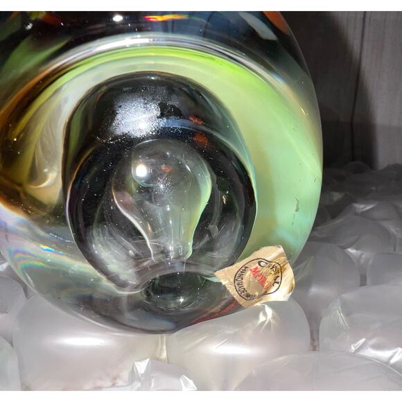 Confetti Hand Blown Candle Holder Votive Great Condition - Picture 5 of 12